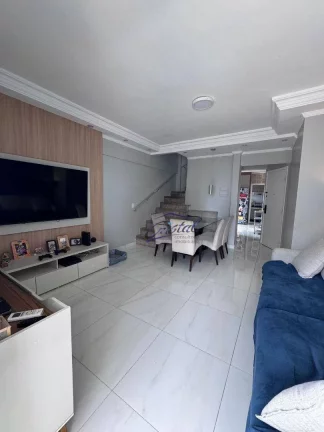 Imagem Apartamento Duplex com 2 dormitórios à venda, 105 m² por R$ 700.000 - Tupi - Praia Grande/SP