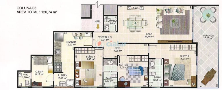 Imagem Apartamento para locação, Recreio dos Bandeirantes, Rio de Janeiro, RJ