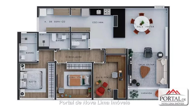 Imagem APARTAMENTO RESIDENCIAL em Nova Lima - MG, Alphaville Lagoa Dos Ingleses