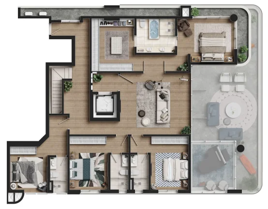 Imagem Apartamento em Atiradores - Joinville SC