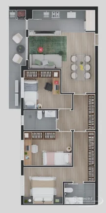 Imagem Apartamento Em Construção em Saguaçu - Joinville