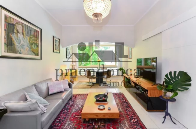 Imagem Apartamento em Higienópolis prédio badalado com 106m², 3 quartos e 1 vaga.