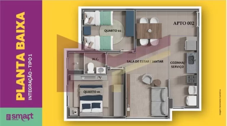 Imagem Apartamento 2/4 em Condomínio, Residencial para Venda, PAPAGAIO, Feira de Santana