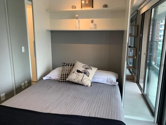 Imagem Studio Jardim Paulista - 40M², 1 Dorm, 1 Vaga Demarcada, Academia, Piscina C/ Raia, Churrasqueira, Sauna, Lavanderia Comum, Split, Playground.