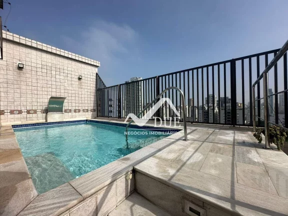 Imagem COBERTURA DUPLEX ALTO PADRÃO com 3 dormitórios à venda, 257 m² por R$ 2.800.000 - Ponta da Praia - Santos/SP