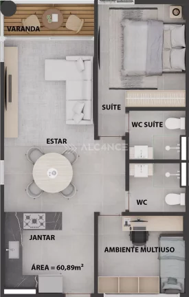 Imagem Sala Comercial - 47,11 m² - Cabo Branco, João Pessoa/PB