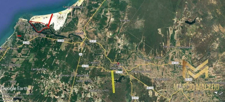 Imagem Terreno à venda, 1779300 m² por R$ 1.600.000,00 - Pedregal - Aracati/CE