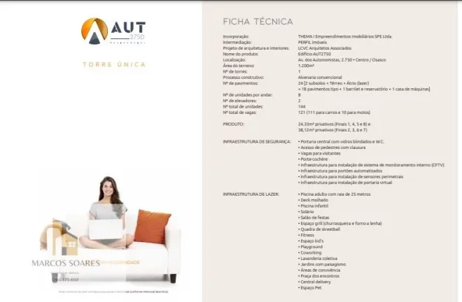 Imagem Apartamento à venda em Osasco, Centro, com 1 quarto, 38m2