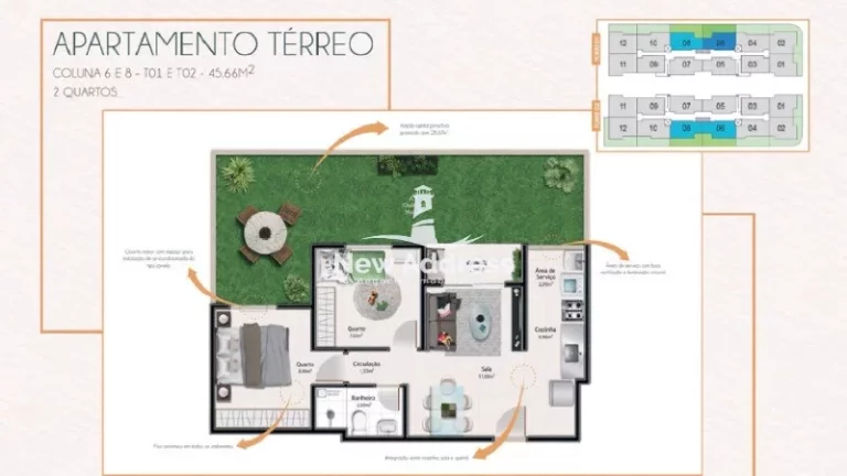 Imagem Apartamento Garden Novo 2 Quartos com Quintal privativo em Jardim Limoeiro - Serra