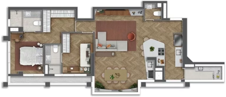 Imagem Apartamento em Construção de 94m² a 186 m² na região de Pinheiros