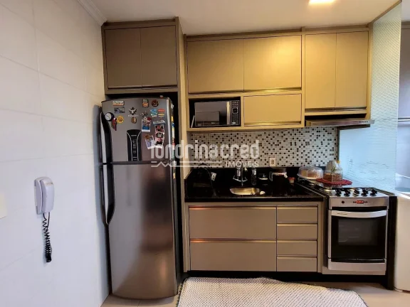 Imagem Apartamento no Spazio Lyon – Zona Norte de Londrina com 2 dormitórios, sala, cozinha, 1 banheiro social, 1 vaga de garagem e 45m² de área útil