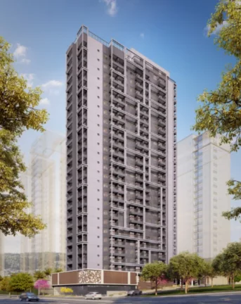 Imagem Apartamento à venda no Brooklin Paulista, São Paulo-SP: 1 quarto, 1 banheiro, 28m² de área - Edifício Uwin Brooklin.