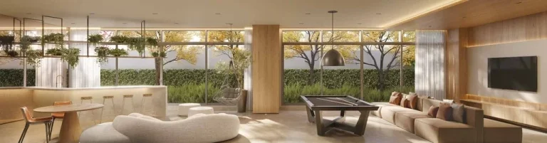 Imagem Com arquitetura contemporânea de linhas marcantes, um autêntico Lindenberg se eleva em meio à atm...