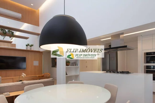 Imagem Cobertura mobilhada p venda 144 m² pé direito duplo com 3 quartos no miolo do Cambuí - Campinas - SP