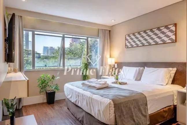 Apartamento disponível para venda no Hotel Transamérica Berrini, com 35m², 1 dormitório e 1 vaga de garagem