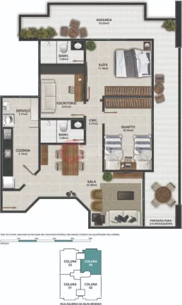 Imagem Apartamento com 2 dormitórios à venda, Braga - Cabo Frio/RJ