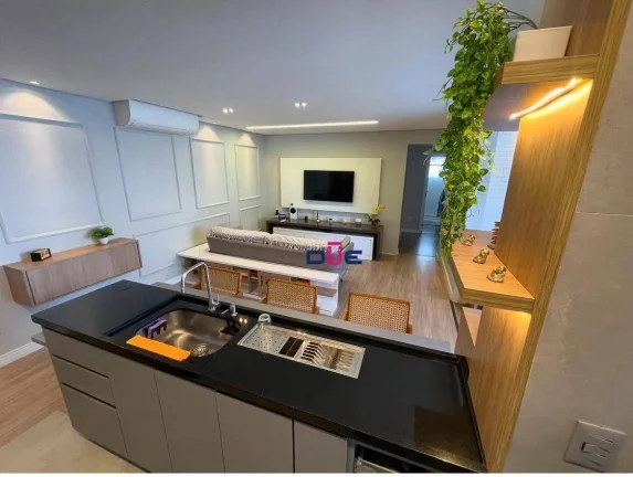 Imagem Apartamento com 2 dormitórios à venda, 77 m² por R$ 1.070.000,00 - Ponta da Praia - Santos/SP
