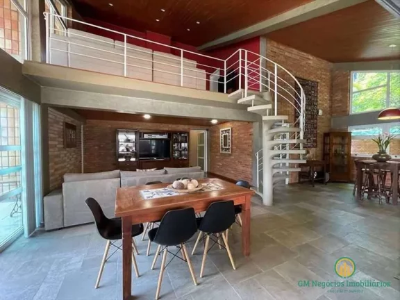 Imagem Casa MOBILIADA 4d (3sts) , lareira, piscina, anexos gourmet/multiuso!