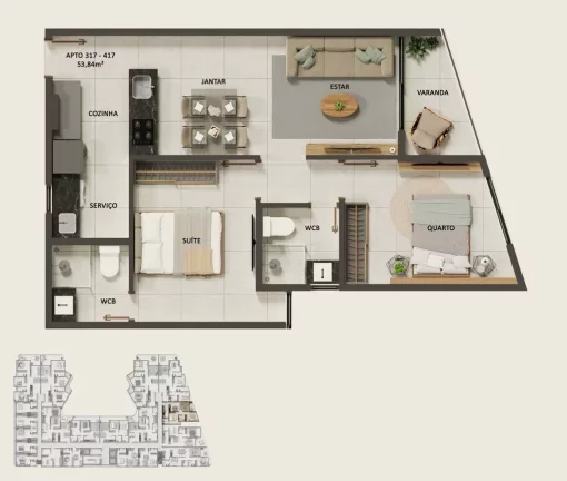 Foto do imóvel: Apartamento Garden à venda, 90 m² por R$ 1.211.449, 82 - Intermares - Cabedelo/PB em Não informado