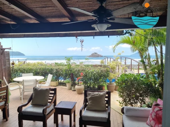 Imagem Casas para Alugar juquehy Pé na Areia com 3 suítes, lado esquerdo, máx. 8 pessoas | Juquehy Imobiliária