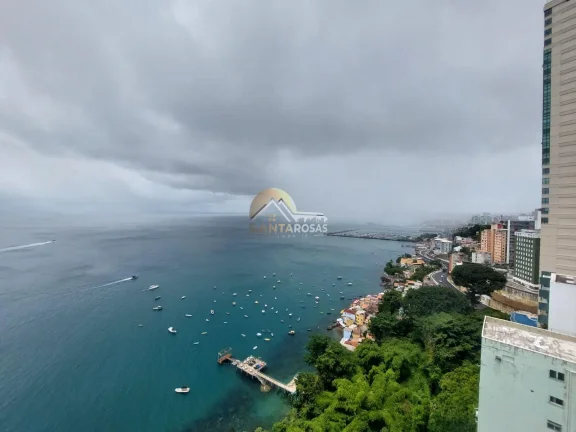 Imagem Apartamento mobiliado de 278m² 1 por andar, 3 suítes, andar alto e vista mar. Varanda gourmet clim