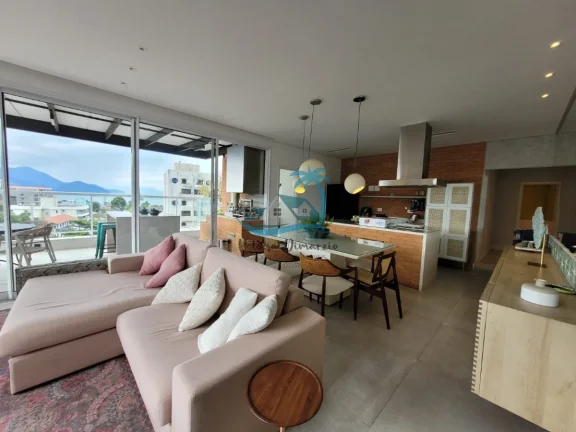 Imagem Apartamento cobertura penthouse com 4 suítes, vagas para 4 carros, 251 m² a venda no Itaguá em Ubatuba.