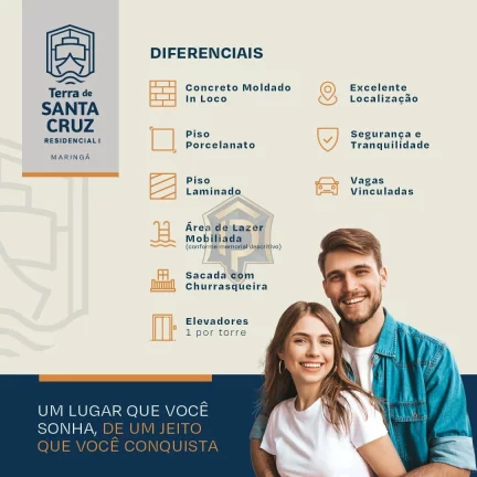 Imagem Terra de Santa Cruz I - Apartamento Padrão MCMV em construção entrega AGO/2025