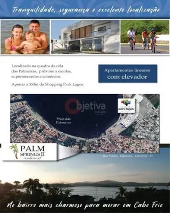 Imagem Lançamento a venda de 2 quartos nas Palmeiras em Cabo Frio - RJ