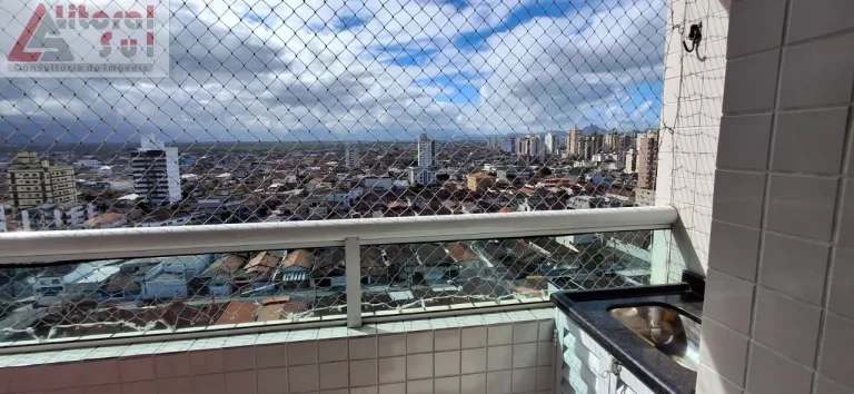 Imagem Apartamento à venda na Vila Assunção, Praia Grande-SP: 1 quarto, 1 sala, 1 banheiro, 1 vaga, 42m² de área!