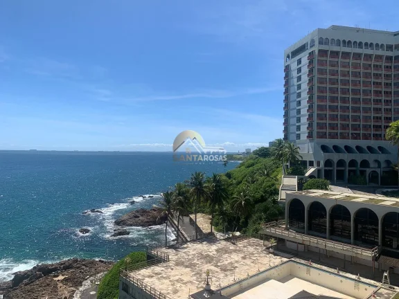 Ondina Apart Hotel: 75 m², andar alto, nascente, varanda com vista mar, 2 quartos (1 suíte), 1 vaga