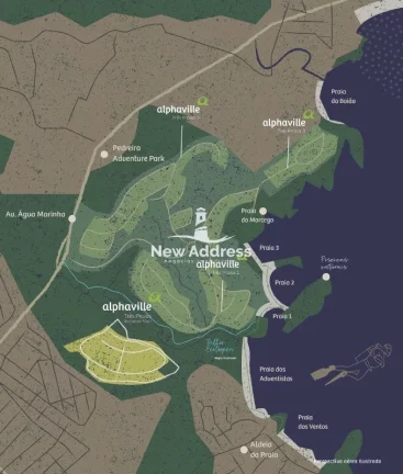 Imagem Terreno no Condomínio Alphaville Três Praias - 654m² de Área em Guarapari