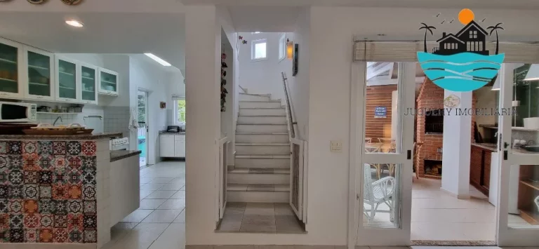Imagem Alugar Casa em Juquehy em Condomínio Fechado com 4 dormitórios, 2 suíte, 150m da praia - Acomodação máx. 10 pessoas | Juquehy Imobiliária
