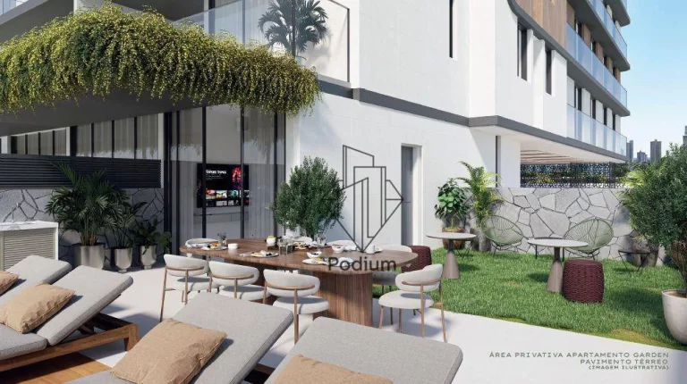 Imagem Flats Studio térreo com área privativa a beira mar da praia de Intermares - FL0548