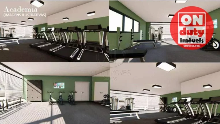 Imagem Espetacular Cobertura. Uma quadra da praia com 3 suítes à venda, 160 m² por R$ 2.800.000 - José Menino - Santos/SP