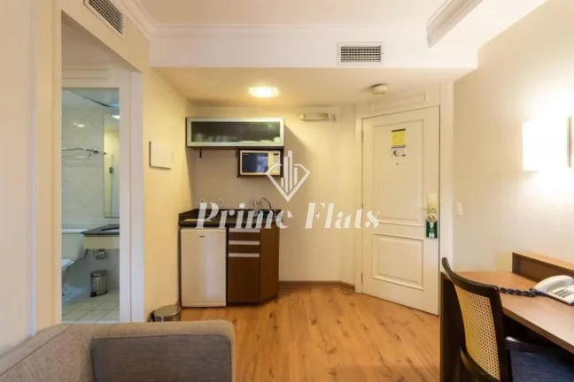 Imagem Flat disponível para locação no The World Hotels, com 30m², 1 dormitório e 1 vaga