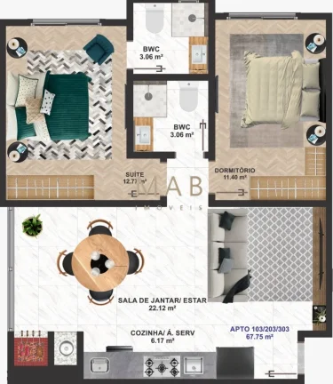Imagem Venha conhecer o mais novo residencial que está surgindo na Praia de Canasvieiras em Florianópolis/SC!! Apartamento com 67,75 m² em Canasvieiras