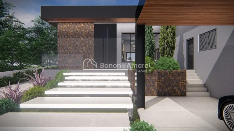Imagem Casa em construção com sala com pé direito duplo, cozinha, churrasqueira fechada e coberta integr...