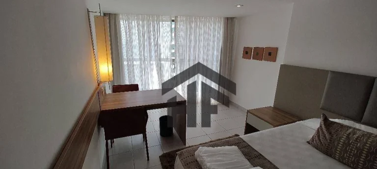 Imagem Flat com 1 Quarto na Beira Mar do Pina, Recife