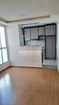 Imagem Apartamento semi-mobiliado no Spazio La Vitta, 2 quartos, cozinha planejada, vaga coberta, próximo à UEL, área de lazer e mini market no condomínio.