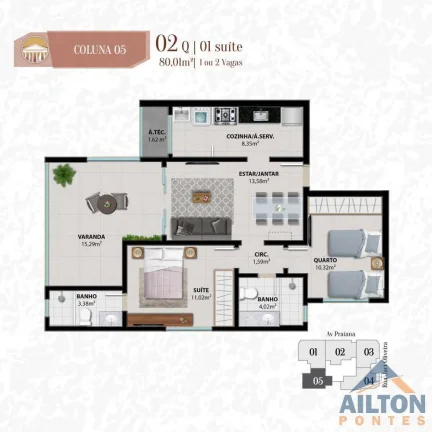 Imagem Lançamento Residencial Pantheon a uma Quadra do Mar na Praia do Morro - Guarapari/ES