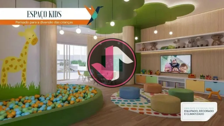 Imagem Condomínio Villaggio Volare Bairro Goiabeiras Cuiabá MT Apartamento de 2 Quartos, sendo 1 Suíte (...