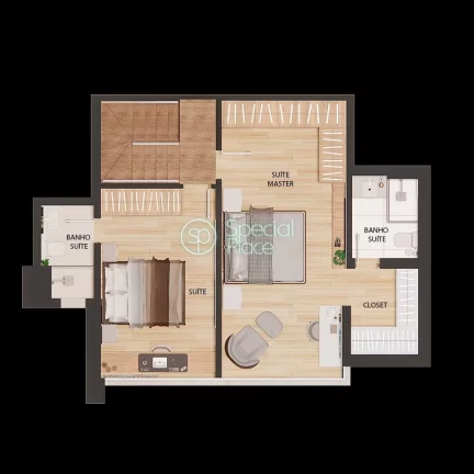 Imagem A vista deste triplex é de tirar o fôlego ! Imóvel nunca foi habitado. Cobertura triplex com 163m...