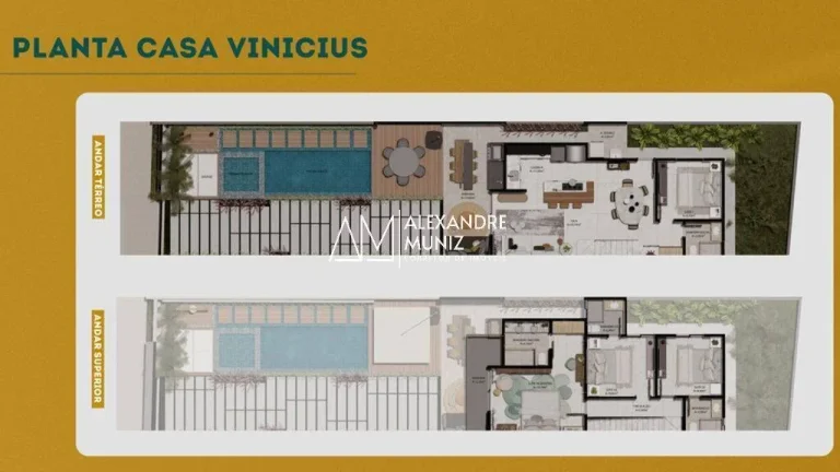 Imagem Bossa Nova Residence - Casas duplex, 03 ou 04 suítes, Eusébio-CE.