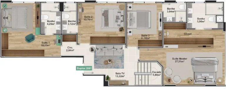 Imagem Apartamento 5 Dormitórios para venda em Balneário Camboriú - SC