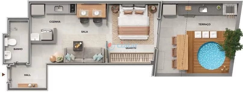 Imagem Apartamento à venda 1 Quarto 40.2M Centro Rio de Janeiro - RJ | Cores de Fátima Imagem Apartamento à venda 1 Quarto 40.2M Centro Rio de Janeiro - RJ | Cores de Fátima