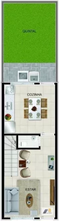 Imagem Casa com 2 Quartos à Venda, 61 m² em Cidade Vergani - Pouso Alegre