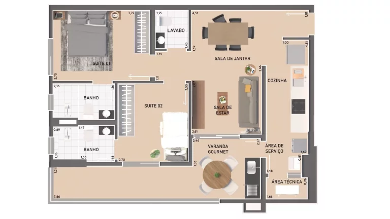 Imagem Apartamento com 2 dorms, Canto do Forte, Praia Grande - R$ 515 mil, Cod: 1855