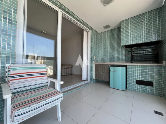 Imagem Apartamento com varanda e vista mar 3 suítes 3 vagas e lazer á venda na Aparecida em Santos/SP