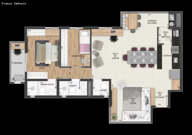 Imagem Apartamento Garden para Venda em Santo André, Vila Floresta, 3 dormitórios, 1 suíte, 2 banheiros, 2 vagas
