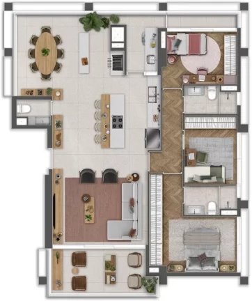 Imagem Apartamento em Construção de 94m² a 186 m² na região de Pinheiros